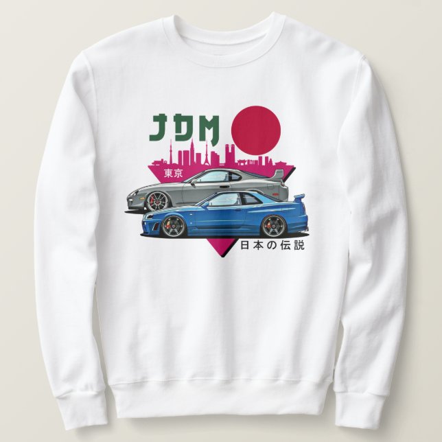 Sweatshirt Conception de style de JDM (Design devant)