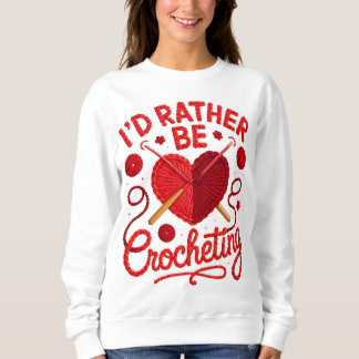 Sweatshirt Conception de T-Shirt au Crochet PNG J'aimerais mi