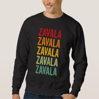 Sweatshirt Conception de texte arc-en-ciel du comté de Zavala