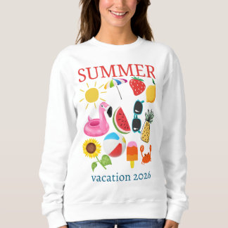 Sweatshirt Conception de vacances d'été personnalisée 