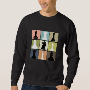 Sweatshirt Conception D'Échecs Avec L'Échecs Du Joueur D'É