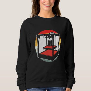 Sweatshirt Conception du ventilateur d'impression 3d rétro