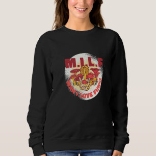 Sweatshirt Conception graphique de champignon de blague de ch