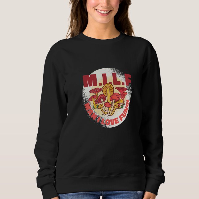 Sweatshirt Conception graphique de champignon de blague de ch (Devant)
