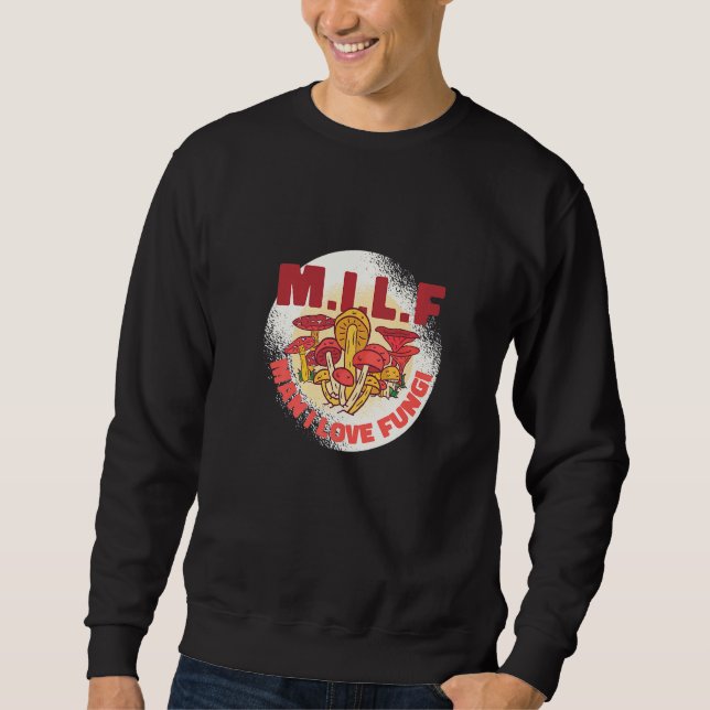 Sweatshirt Conception graphique de champignon de blague de ch (Devant)
