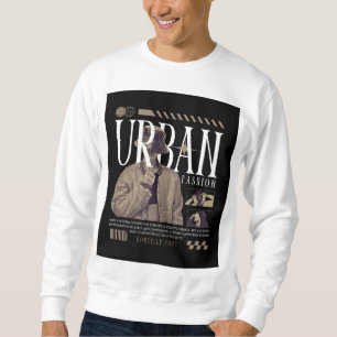 Sweatshirt Conception Graphique de Style Urbain – Vêtement de