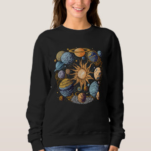 Sweatshirt Conception graphique du système solaire