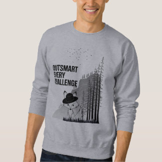 Sweatshirt Conception Motivative Clever Fox