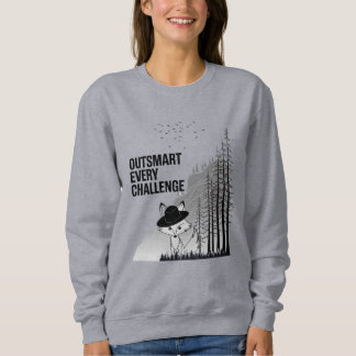 Sweatshirt Conception Motivative Clever Fox