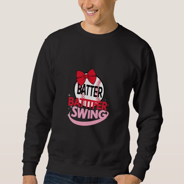 Sweatshirt Conception Sur Le Thème Du Baseball "Batter Batter (Devant)
