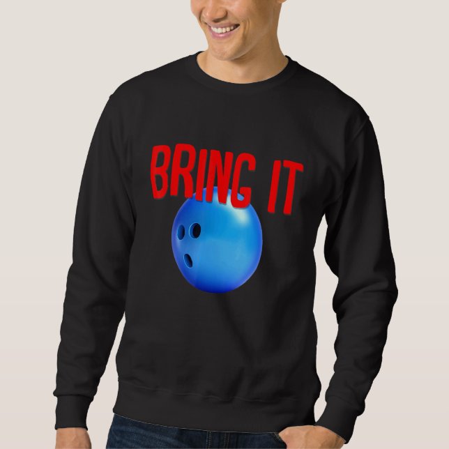Sweatshirt Conception unique de Bowling (Devant)