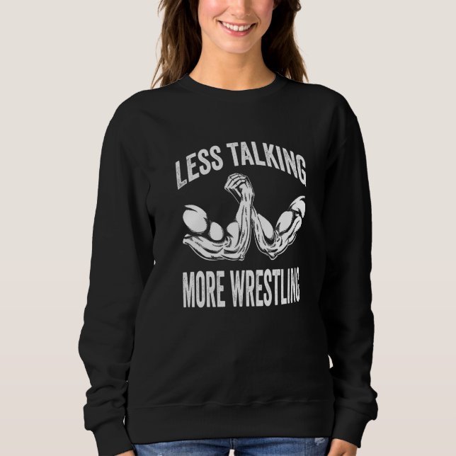 Sweatshirt Conceptions de bras de fer et de lutte à main pour (Devant)