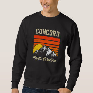 Sweatshirt Concord North Carolina Retro City State Vintage Us