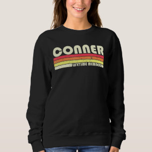 Sweatshirt Conner Nom de famille Retro Vintage 80s 90s Annive