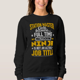 Sweatshirt Contrôleur de station principale de titre de tâche