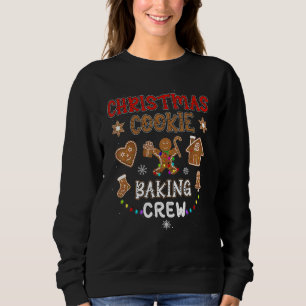 Sweatshirt Cookie de Noël Cuisine Crew Noël Pain d'épices Fam