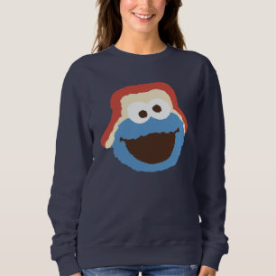 Sweatshirt Cookie Monster Woodland Face