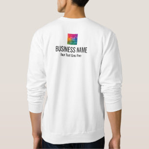 Sweatshirt Cool Avant Et Arrière Imprimer Travail Uniforme Me