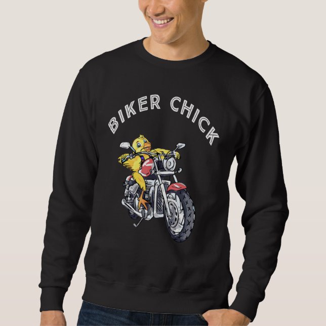 Sweatshirt Cool Biker Chick (Devant)