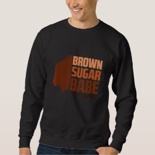 Sweatshirt Cool Brown sucre Babe Noir Africain Histo