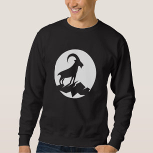 Sweatshirt Cool Chèvre sauvage Animaux Horn Élevage Silhouett