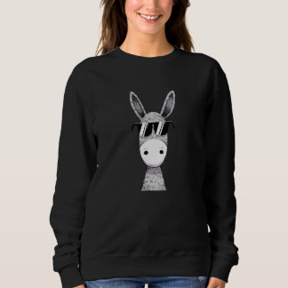 Sweatshirt Cool Donkey Lunettes de soleil Comique