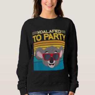 Sweatshirt Cool Koala Avec Des Lunettes Koalifié À Parti Koal