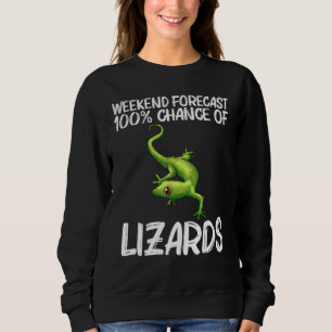Sweatshirt Cool Lizard Pour Hommes Femmes Gecko Green Reptile