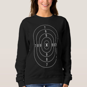 Sweatshirt Cool Plage de tir Cible Funny Marksman Gun Love