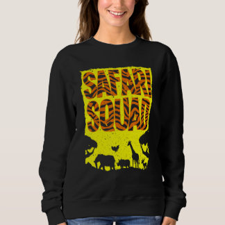 Sweatshirt Cool Safari Squad Pour Hommes Femmes Animaux Anima
