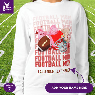 Sweatshirt Coquette élégante MOM FOOTBALL