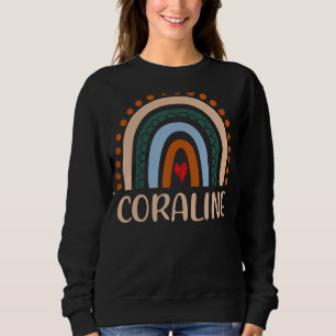 Sweatshirt Coraline Nom Personnalisé Funny Femmes Rainbow Cor