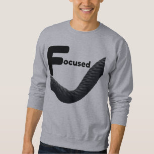 Sweatshirt Corde de Mentalité Ciblée Graphique – Noir Gras