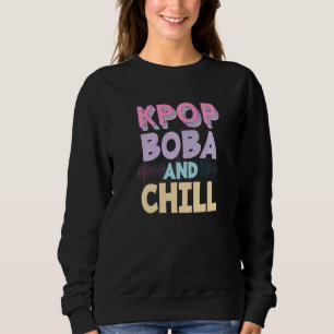 Sweatshirt Coréen Pop Music Boba Boire K Pop Bubble Tea