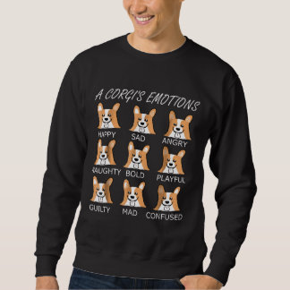 Sweatshirt Corgi A Corgis Émotions Pembroke Chien Idée