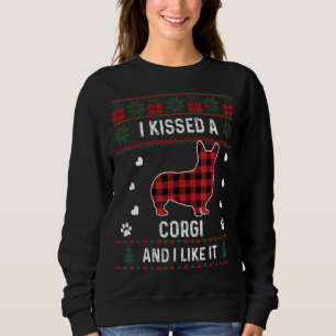 Sweatshirt Corgi Chien Corgi Chien Douille de Noël moche