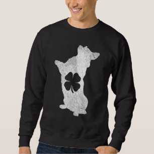 Sweatshirt Corgi Dog St Patrick S Day Shamrock Clover Irish