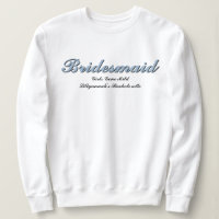Correspondance de la fête de bachelorette bleu de