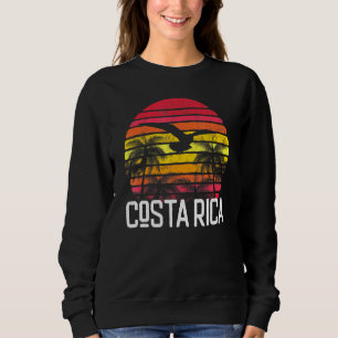 Sweatshirt Costa Rica Vintage Retro Beach Palm Tree Surf nata