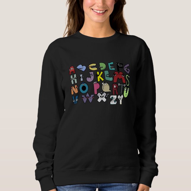 Sweatshirt Costume Alphabet Lore Pour Les Garçons Qui Corresp (Devant)