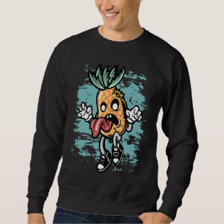 Sweatshirt Costume de Halloween Zombie Graphique Citrouille Z