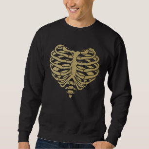 Sweatshirt Costume de squelette Halloween Cage thoracique Ana