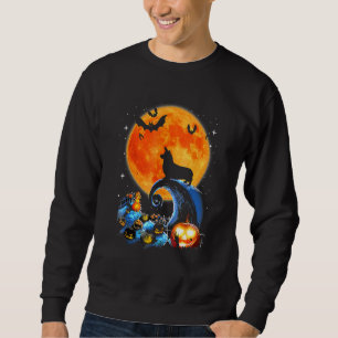 Sweatshirt Costume d'Halloween Citrouille de la lune de Chien