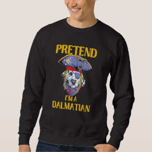 Sweatshirt Costume d'Halloween Dalmatien Faire semblant d'êtr