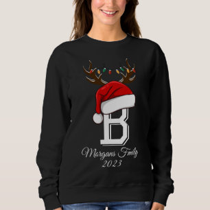 Sweatshirt Costumes de Noël Monogramme