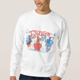 Sweatshirt Couleurs de confort personnalisées Vintage animal