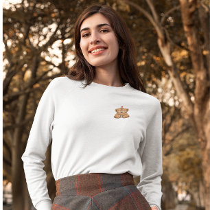 Sweatshirt Couple de nounours mignons amoureux - Style brodé