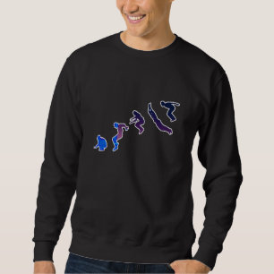 Sweatshirt Coureur libre Silhouette City Runner Skylines