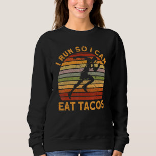 Sweatshirt Courir Jogger Demi-Marathon Vintage Rétro Manger T
