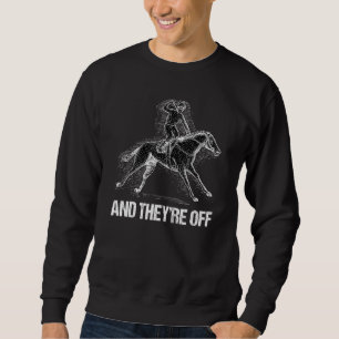 Sweatshirt Course à cheval Jockey Racer Derby Rider Track Rac
